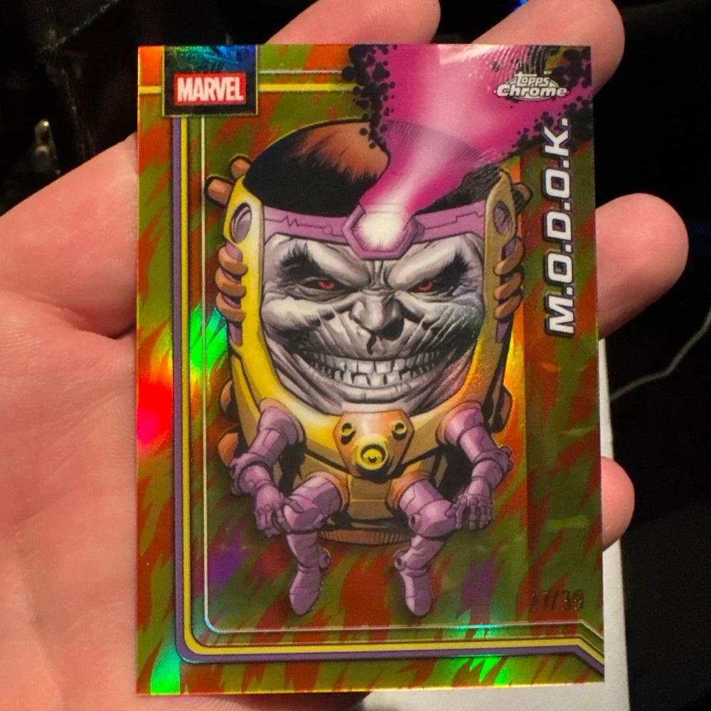2026 Topps Chrome Marvel Comics M.O.D.O.K. Human Torch Refractor 17/39